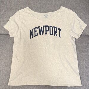 Brandy Melville/John Galt Newport Off the Shoulder Baggy Tee